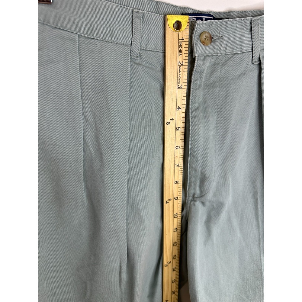 Polo Ralph Lauren Sage Green Pleated Chino Shorts Cotton Twill Relaxed - Picture 13 of 15